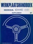 19987 Honda Civic 4WD werkplaatshandboek supplement
