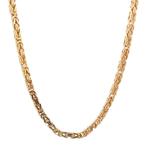 Gouden konings collier 70 cm 18 karaat, Sieraden, Tassen en Uiterlijk, Kettingen, Verzenden, Zo goed als nieuw, Goud, Goud