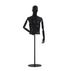 Torso 1/2 heer IAN zwart met houten armen