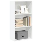vidaXL Boekenkast 60x30x114 cm bewerkt hout wit, Huis en Inrichting, Kasten | Boekenkasten, Minder dan 50 cm, Verzenden, 100 tot 150 cm
