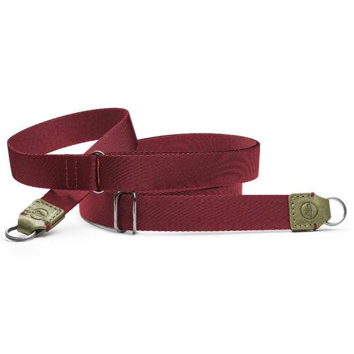 Leica 18569 Carrying Strap fabric / leather olive - burgundy, Audio, Tv en Foto, Fotocamera's Digitaal, Gebruikt, Overige Merken