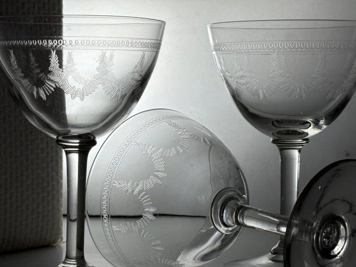 antiek water wijnglazen - Drinkglas (6) - Glas, Antiek en Kunst, Antiek | Glas en Kristal