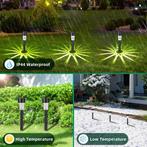 Aigostar Solar Tuinfakkels - 12 stuks - 29,5cm - Tuinverlich, Verzenden, Nieuw