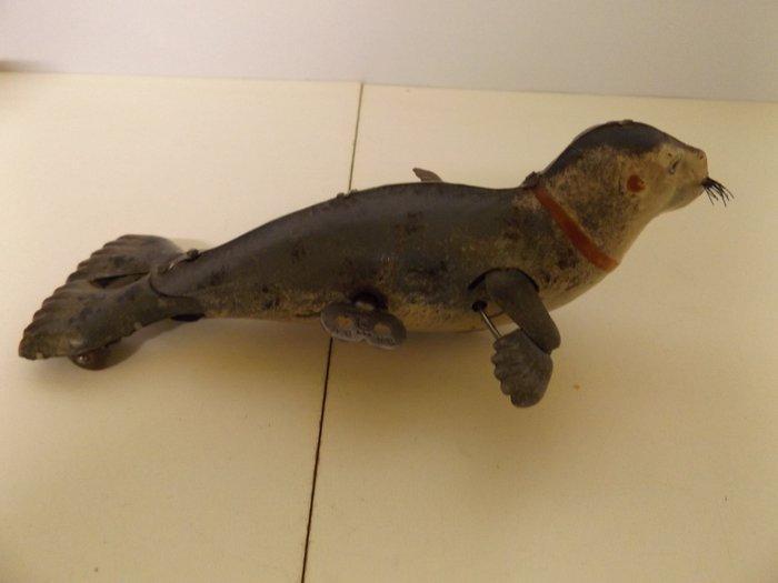 Lehmann - De tamme zeehond EPL 445 - Opwindbaar blikken, Antiek en Kunst, Antiek | Speelgoed