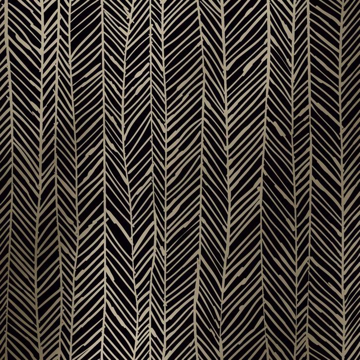 Inpakpapier Kerst Herringbone Black Gold - Breedte 70 cm -, Zakelijke goederen, Partijgoederen en Retail | Verpakking en Verzending