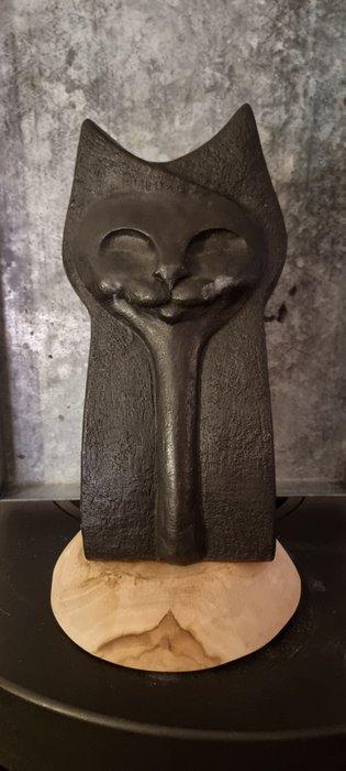 Beeld, Cat - 9,5 kg - 31 cm - Brons - 2021, Antiek en Kunst, Curiosa en Brocante