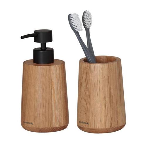 Badkamerset - Zeepdispenser 150 ml/Tandenborstelbeker, Doe-het-zelf en Verbouw, Sanitair, Ophalen of Verzenden