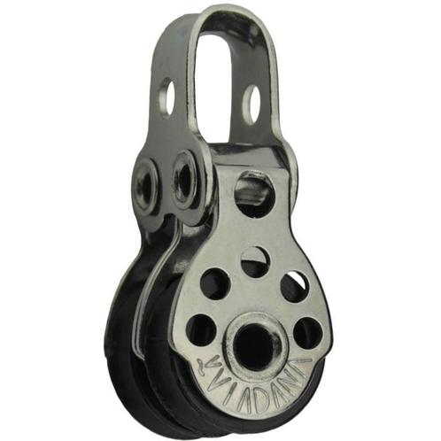 Viadana 17mm Tweeschijfs Blok, Watersport en Boten, Accessoires en Onderhoud, Ophalen of Verzenden