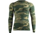 Heren thermoshirt met lange mouwen - Camouflage Groen, Verzenden