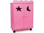 Base Toys Houten Poppen Kledingkast - Roze, Huis en Inrichting, Verzenden, Zo goed als nieuw