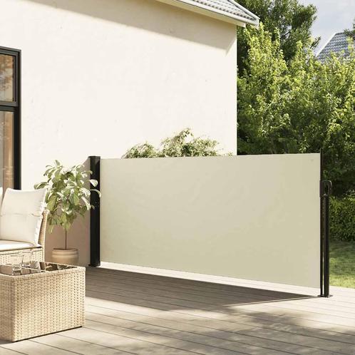 vidaXL Windscherm uittrekbaar 140x500 cm crèmekleurig, Tuin en Terras, Zonneschermen, Nieuw, Verzenden