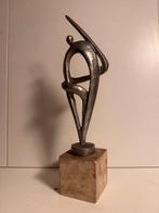 Ricci - sculptuur, Sconosciuto - 38 cm - Metaal, Steen