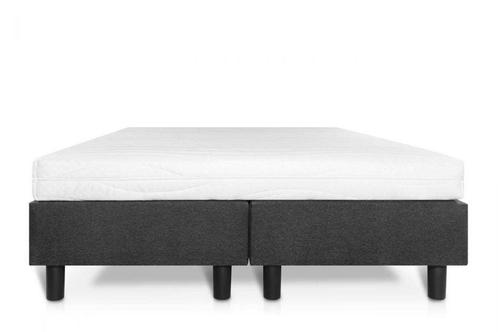 Boxspring Student Basic Antraciet - 160x210 cm, Huis en Inrichting, Slaapkamer | Boxsprings, Overige kleuren, Nieuw, Verzenden