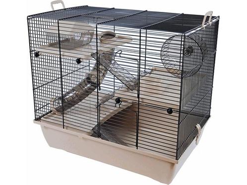 Beeztees Pinky3 - Knaagdierkooi - Mokka - 50x33x45 cm, Huis en Inrichting, Woonaccessoires | Overige, Nieuw, Verzenden
