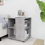 vidaXL Rolkast 60x53x72 cm bewerkt hout betongrijs, Huis en Inrichting, Verzenden, Nieuw