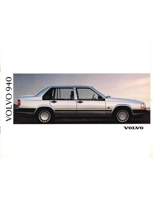 1992 VOLVO 940 BROCHURE NEDERLANDS, Boeken, Auto's | Folders en Tijdschriften, Volvo