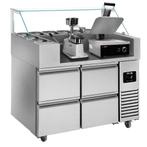GGM Gastro | Voorbereidingstafel - 1210mm - 4 laden - voor |, Verzenden, Nieuw in verpakking