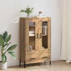 vidaXL Highboard Corona Artisan Eiken 69,5 x 31 x 115 cm, Huis en Inrichting, Kasten | Buffetkasten, Minder dan 50 cm, Verzenden