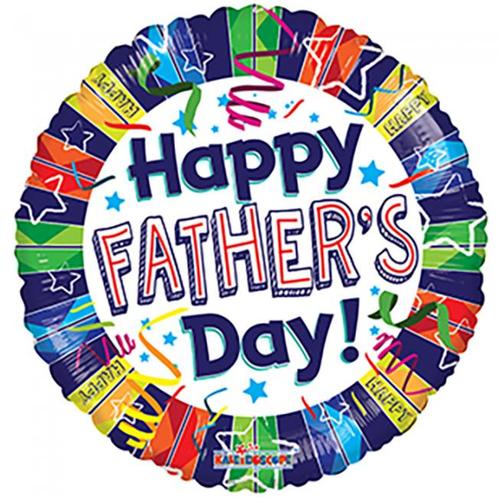 Helium Ballon Happy Fathers Day 45cm leeg, Hobby en Vrije tijd, Feestartikelen, Nieuw, Verzenden