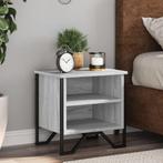 vidaXL Nachtkastjes 2 st 40x30x40 cm bewerkt hout grijs, Huis en Inrichting, Verzenden, Nieuw, Hout