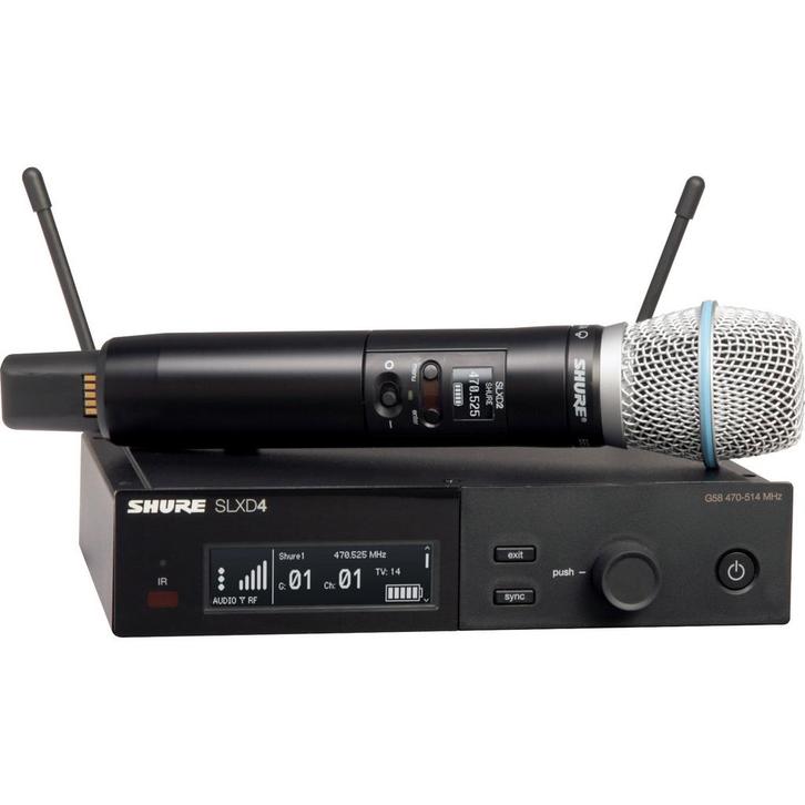 Shure SLXD24/B87A-S50 handheld draadloos (823 - 832 MHz), Muziek en Instrumenten, Microfoons, Verzenden
