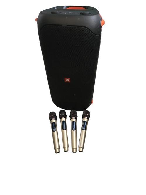 te huur jbl box 110 met microfoon set draadloos, Hobby en Vrije tijd, Feestartikelen | Verhuur, Zo goed als nieuw, Ophalen of Verzenden