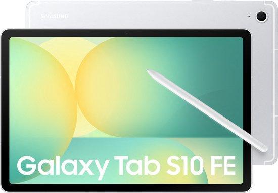 Samsung - Galaxy Tab S10 FE - 5G - SM-X526 - 256GB - Silver, Computers en Software, Android Tablets, Nieuw, Verzenden