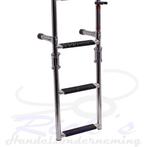 Zwemtrap RVS 316 - Spiegelmontage - opklapbaar 4 treden, Watersport en Boten, Ophalen of Verzenden, Nieuw