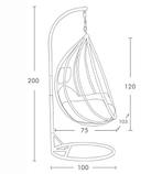 Moderne Hangstoel | Ei Vorm | A-kwaliteit | Beste Prijs, Nieuw, Ophalen of Verzenden, Met standaard, Eenpersoons
