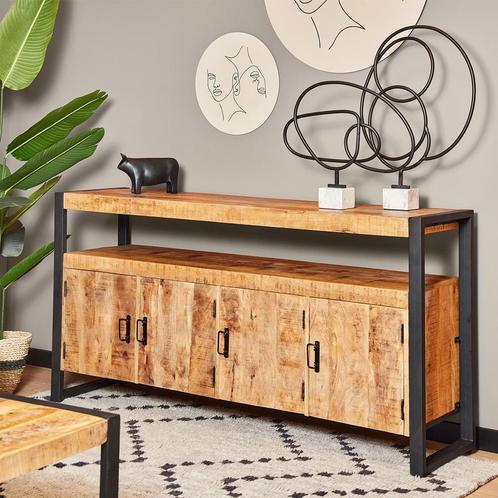 *WOONWINKEL* Starfurn Boaz Industrieel Dressoir Van Mangohou, Huis en Inrichting, Kasten | Dressoirs, Nieuw, Verzenden