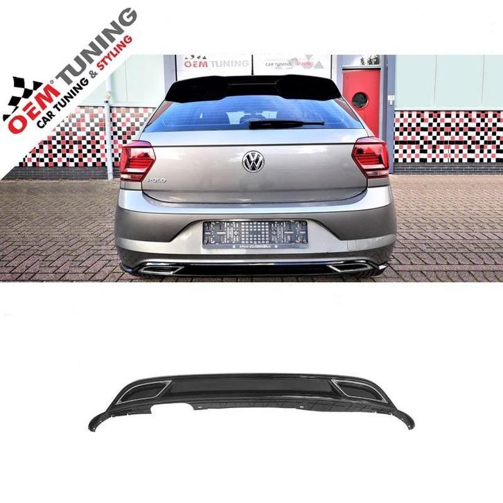 R LINE Diffuser | VW Polo 2G | 2017 - 2021 | hoogglans zwart, Auto-onderdelen, Carrosserie en Plaatwerk, Nieuw, Volkswagen, Achter
