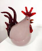 sculptuur, Rooster - manifattura artigianale - 25 cm - Glas, Antiek en Kunst