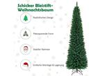 Costway Kunstkerstboom Potloodvormig - Hoogwaardige, Verzenden, Nieuw