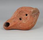 Chrisitian Terracotta Olie lamp, type Bussière E VIII 7