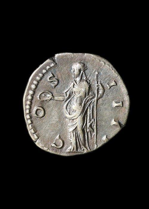 Oud-Romeins Zilver Denarius van Antoninus Pius (Zonder, Antiek en Kunst, Antiek | Overige Antiek