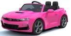 Kinderauto CHEVROLET CAMARO SS,  roze, 12V, leder, RC NIEUW, Ophalen of Verzenden, Nieuw