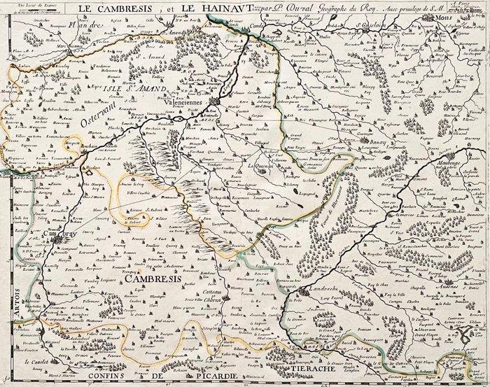 België, Frankrijk - Hainaut/Henegouwen, Cambrai/Kamerijk,;, Boeken, Atlassen en Landkaarten