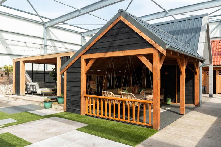 Drentse kapschuur overkapping Westerveld 600x400cm, Tuin en Terras, Overkappingen, Ophalen of Verzenden