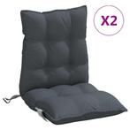 Stoelkussen Antraciet - Lage Rug | Retourdeal | 35% Korting, Tuin en Terras, Tuinmeubel-accessoires, Ophalen of Verzenden, Nieuw