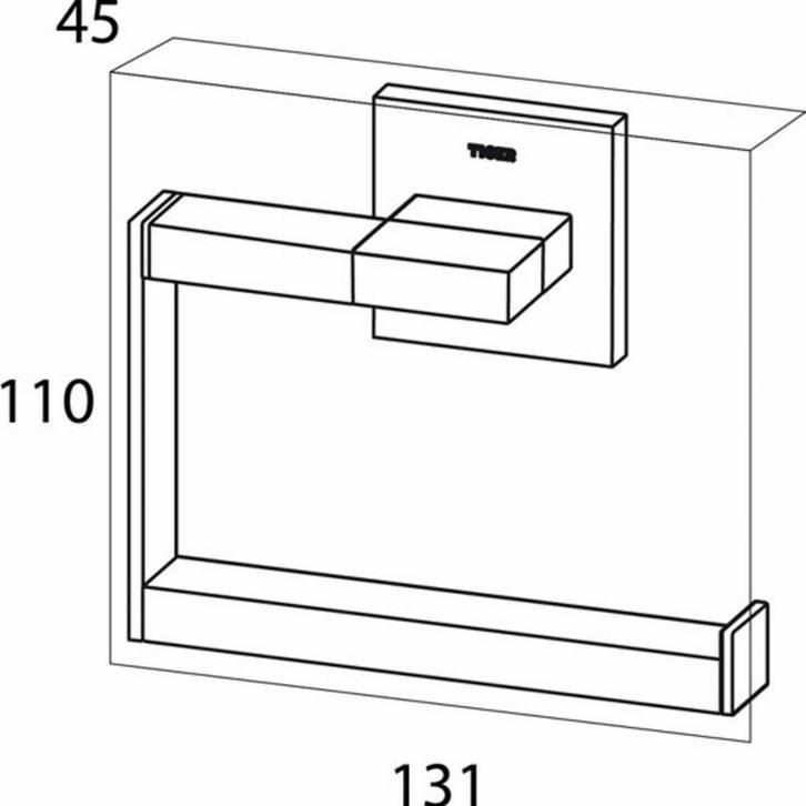 Toiletrolhouder Tiger Items Los RVS, Doe-het-zelf en Verbouw, Sanitair, Ophalen of Verzenden