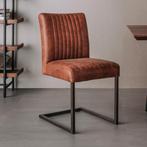 *WOONWINKEL* Tower Living Ferro Eetkamerstoel Industrieel Li, Huis en Inrichting, Stoelen, Verzenden, Nieuw, Bruin