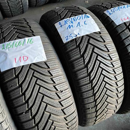 2 x Michelin Alpin 6 215-60-16 Winterbanden 7,5mm, Auto-onderdelen, Banden en Velgen, 16 inch, Winterbanden, 215 mm, Personenwagen