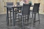 Saint Louis Aluminium Barset 4 Bar Tuinstoelen Hoge Tafel Da, Tuin en Terras, 4 zitplaatsen, Ophalen of Verzenden, Tuinset, Stoel