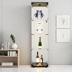 Glazen Vitrinekast met LED – 4-Laags Displaykast, Huis en Inrichting, Kasten | Vitrinekasten, Verzenden, Nieuw