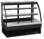 Koelvitrine | Zwart | Geforceerd Combisteel, Verzenden, Nieuw in verpakking