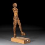 Oude Egypte, Oude rijk Groot houten beeld van een man, 40 cm