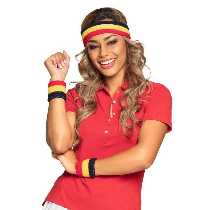 Zweetbandjes Belgie 3st, Hobby en Vrije tijd, Feestartikelen, Nieuw, Verzenden