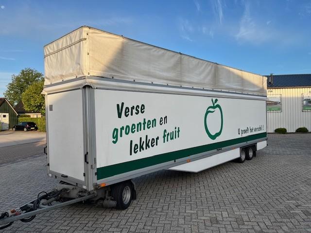 Bijzondere VREDEVELD aanhangwagen met MEGA luifel, Zakelijke goederen, Partijgoederen en Retail | Verkoopwagens