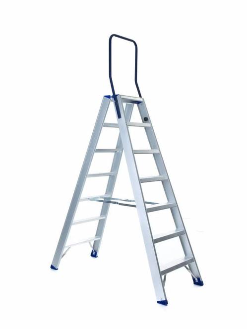 Eurostairs Dubbel Oploopbare Trap – 2 t/m 12 Treden, Doe-het-zelf en Verbouw, Ladders en Trappen, Trap, Nieuw, Verzenden