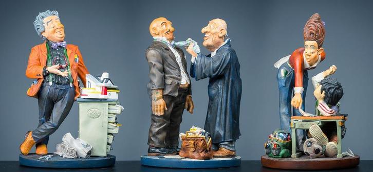 Drie beroepen beelden - Parastone -, Antiek en Kunst, Curiosa en Brocante, Ophalen of Verzenden